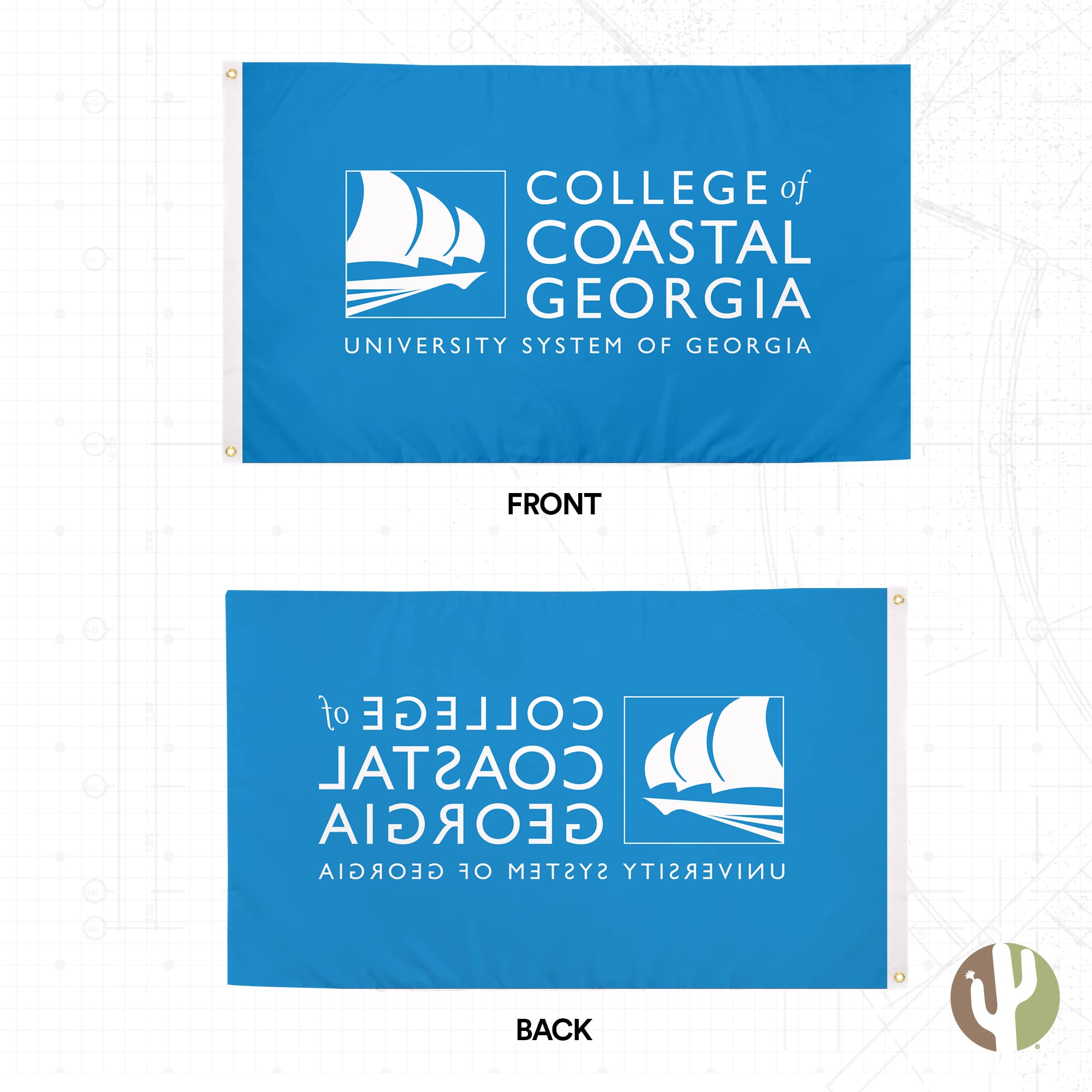 Amazon.com : College of Coastal Georgia Flag Mariners CCGA Flags Banners  100% Polyester Indoor Outdoor 3x5 (Style 1) : Sports & Outdoors