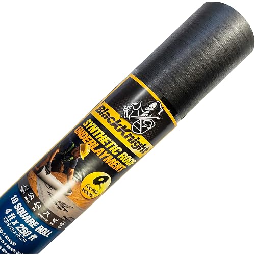 BlackKnight 4x250 Synthetic Roofing Underlayment, Professional Grade
