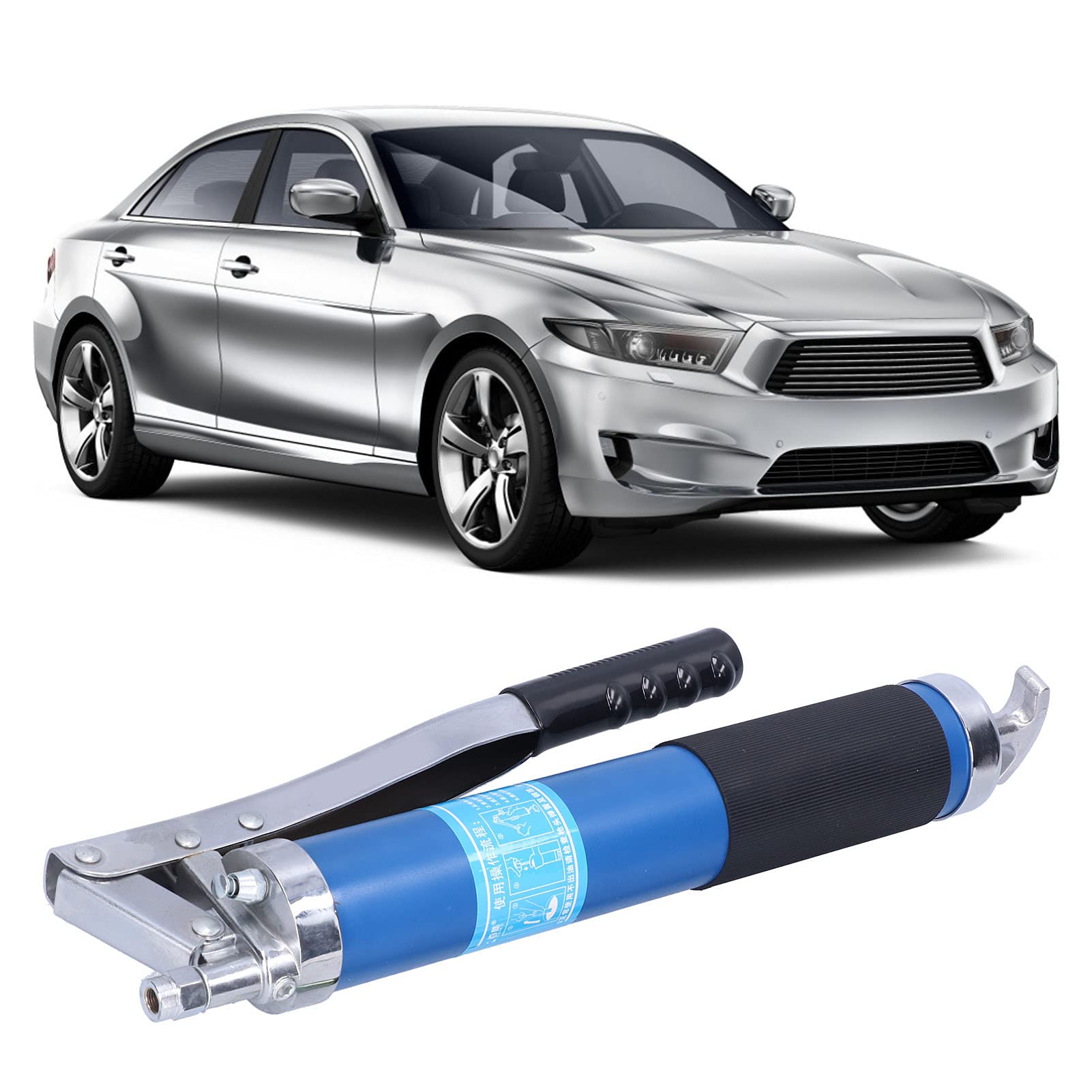 SIXRUN Ingrassatore per Attrezzature Meccaniche, 600cc Doppio Pistone
