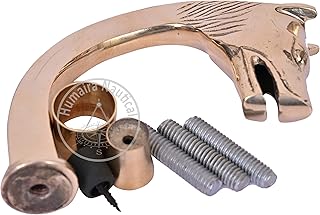 Humaira Nautical Brass Designer Handle Cane Walking Stick Designer Polish Finish