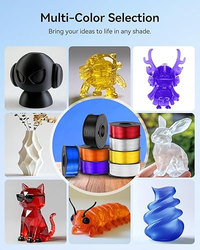 Miniatura 6 de JAYO Filamento PLA+ de 0.069 pulgadas, filamento PLA Plus para impresora 3D de 2.4 lbs, precisión dimensional +- 0.001 in, filamento herido