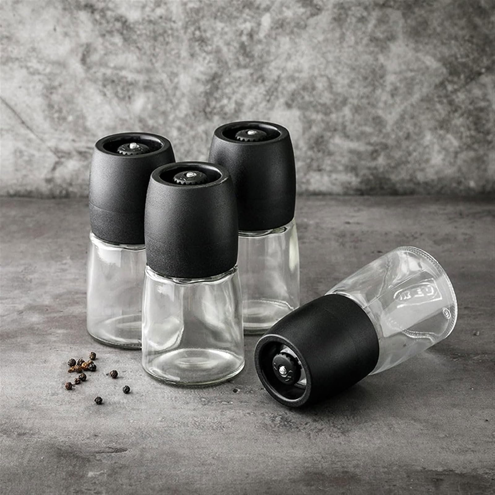 esmen Manuelles Salz- und Pfefferschleifer Glas Pfefferschleifer Gewürzflasche Keramik Kernmühle Gewürzbehälter Pfeffermühle Pfeffermühle