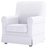 The Ektorp Jennylund Cover Replacement is Custom Made Compatible for IKEA Jennylund Chair. an Armchair Sofa Slipcover (Durable Cotton White)