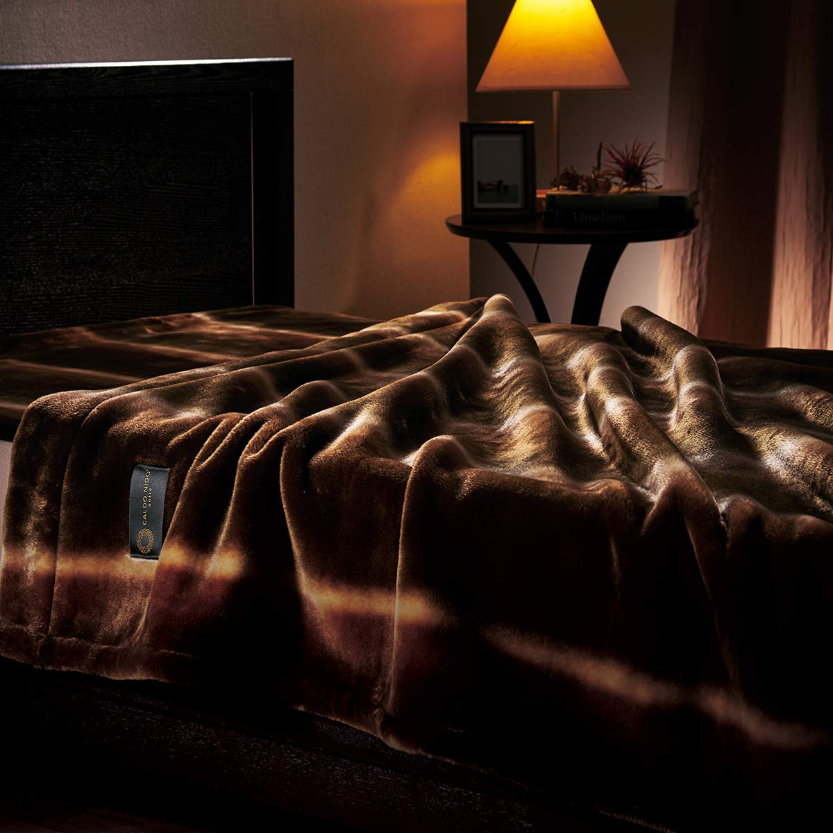 Amazon｜CALDO NIDO notte 2 敷き毛布 D(ダブル) ブラウン