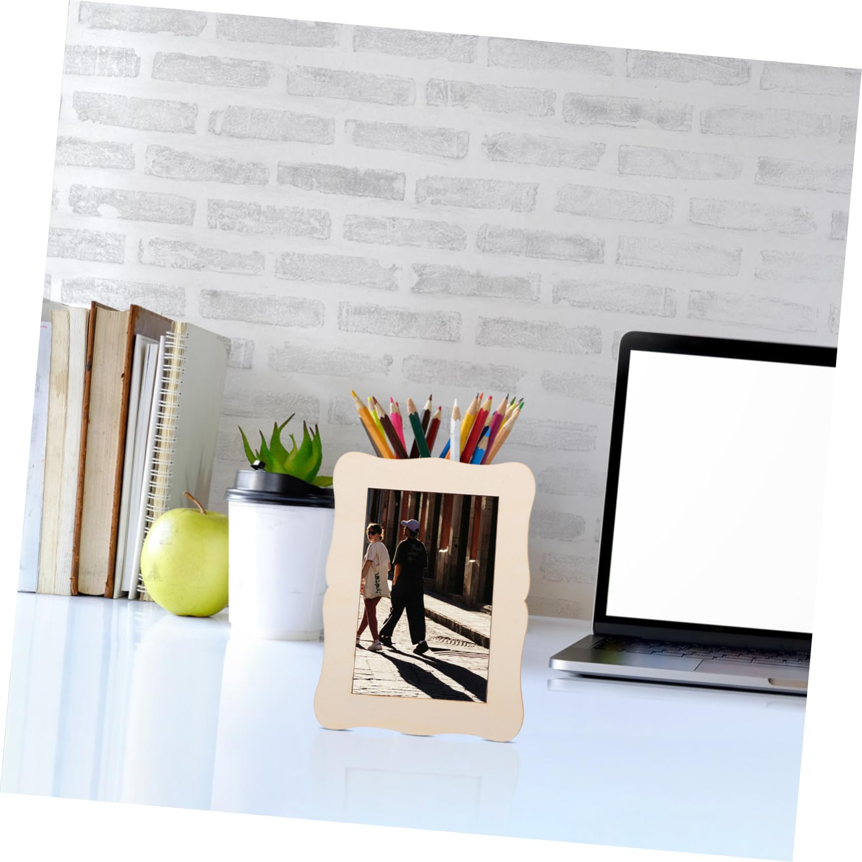 Set 15 Pezzi di Cornici in Legno per Foto Fai da Te | Kit per Artigianato, per Disegno e Progetti Artistici, Finitura Grezza da Colorare