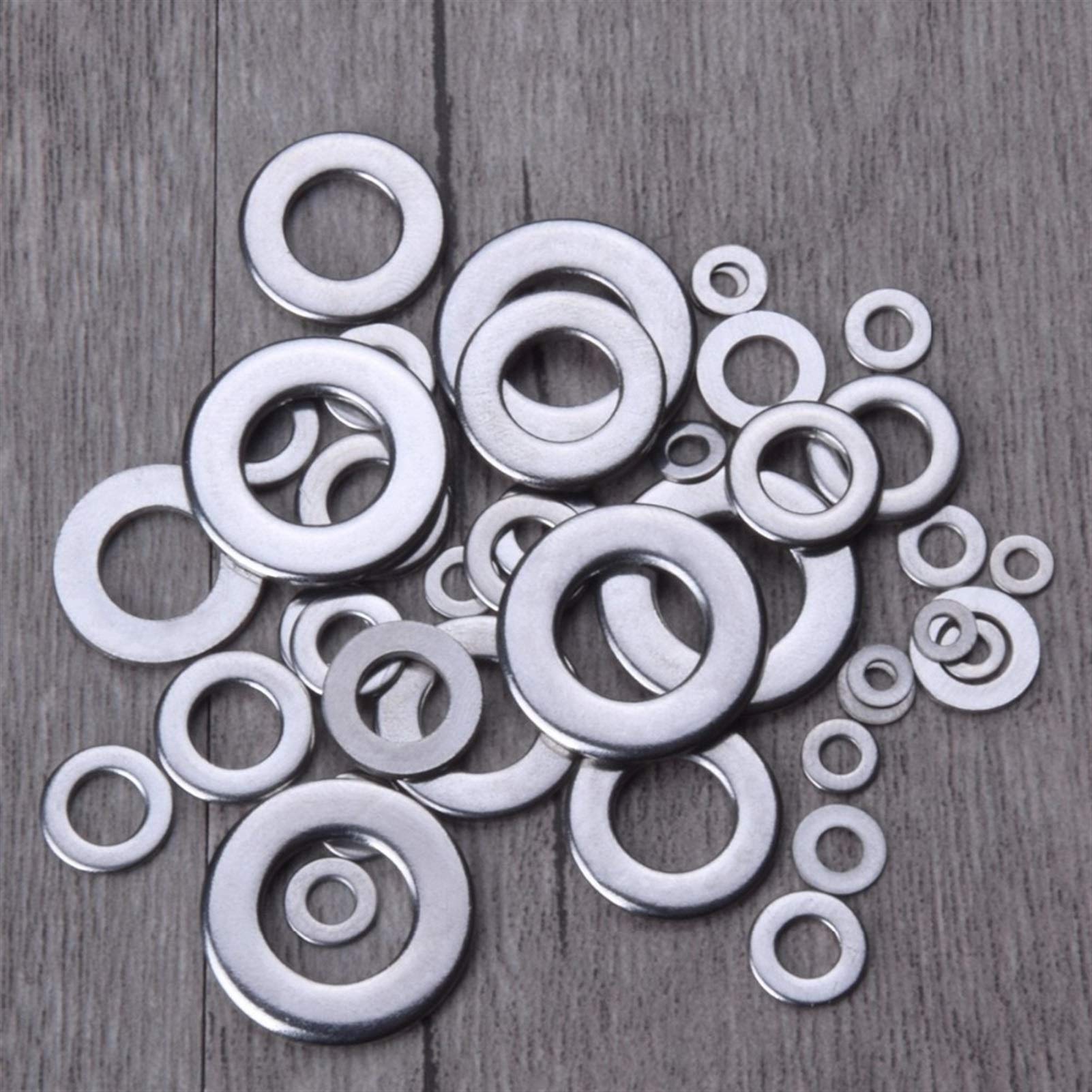 Zkenshan-Flache Unterlegscheiben DIN125 M1.6-M45 304 Edelstahl-Flache Maschinenwascher-Reinwanderungsdichtungen, Gute Verschleißfestigkeit (Inner Diameter : M45(1Pcs))