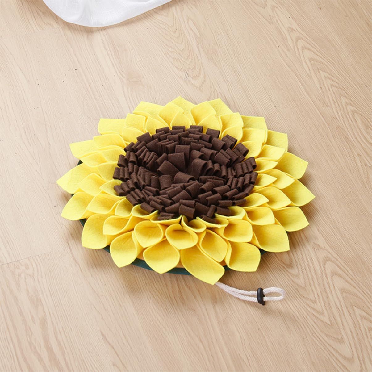 FOMIYES 3piezas Alfombra Olfativa para Mat De Comida Forma De Girasol Entrenamiento y Fieltro El Forrajeo y Reduce El Estrés