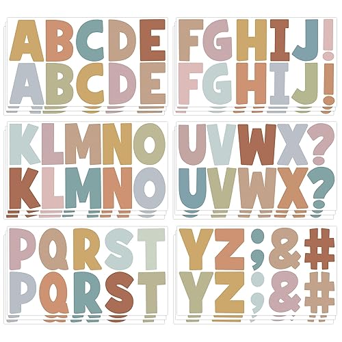 Letter Stickers Bulletin Board Letters 2.5Inch,186 Pcs Large Alphabet ABC
