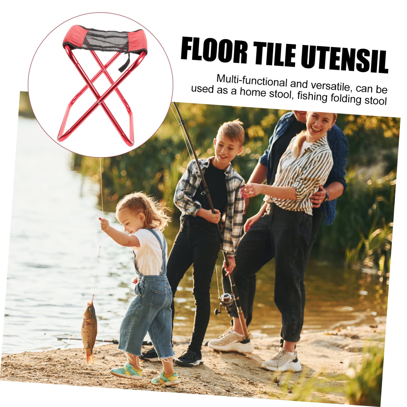 Abaodam Pieghevole Sgabello Portatile Ergonomico e Per Spiaggia Facile Trasportare e Riporre