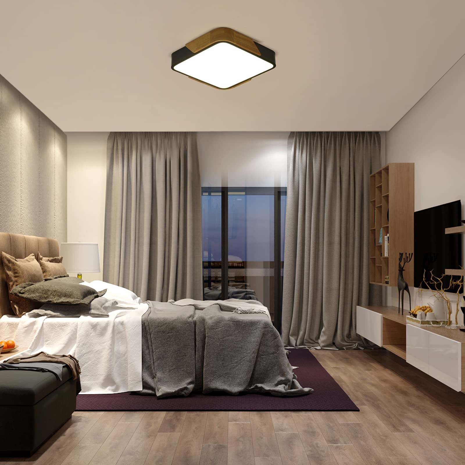 Baerolc LED Plafondlamp Hout,30cm Houten Plafondlamp Woonkamer, 20W 3000K Warm Wit Plafondlamp Ronde Houten Lamp voor Slaapkamer/Kantoor/Keuken /Kwekerij/Hal/Balkon (Warm, 30CM Baerolc LED Plafondlamp Hout,30cm Houten Plafondlamp Woonkamer, 20W 3000K Warm Wit Plafondlamp Ronde Houten Lamp voor Slaapkamer/Kantoor/Keuken /Kwekerij/Hal/Balkon (Warm, 30CM