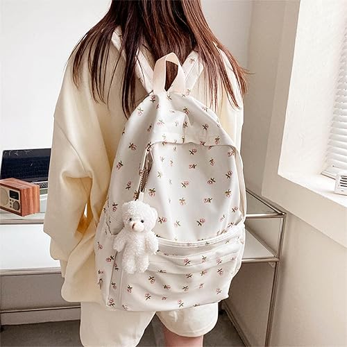 Miniatura 2 de Graywhsky Bolsa para niñas, bolsas escolares para escuela japonesa, escuela al vapor, bolsas y mochilas, mochila para hombres y trabajo, Blanco-C