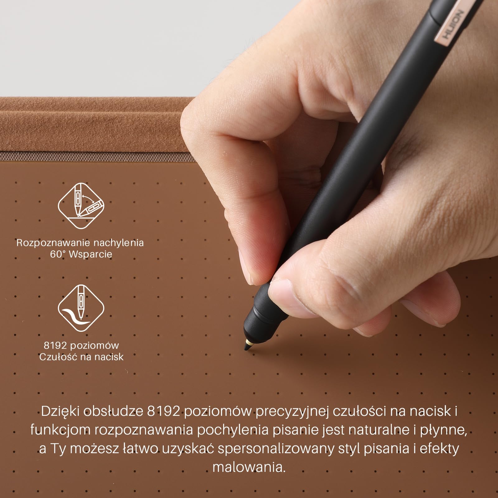 Długopis w twardej oprawie do HUION Note