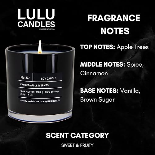 Miniatura 101 de Lulu Candles Lino fresco Vela perfumada en tarro de soja de lujo Vertida a mano en los Estados Unidos Altamente perfumada y duradera