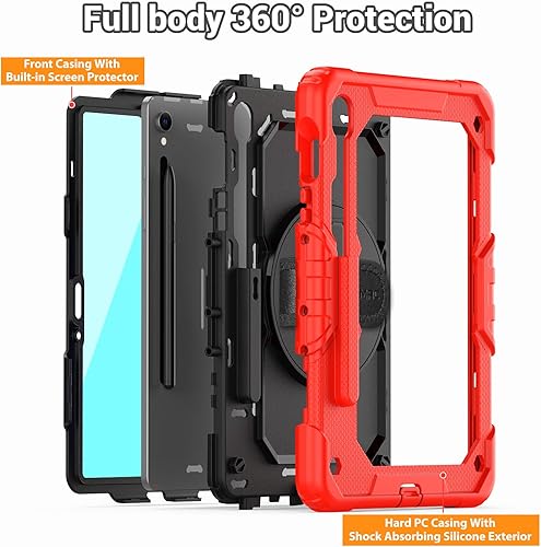Miniatura 139 de SEYMAC Funda para Samsung Galaxy Tab S10 Lite/S10 FE/ S9 FE/ S9 5G (10.9''/11''), resistente a prueba de golpes con protector de pantalla, soporte