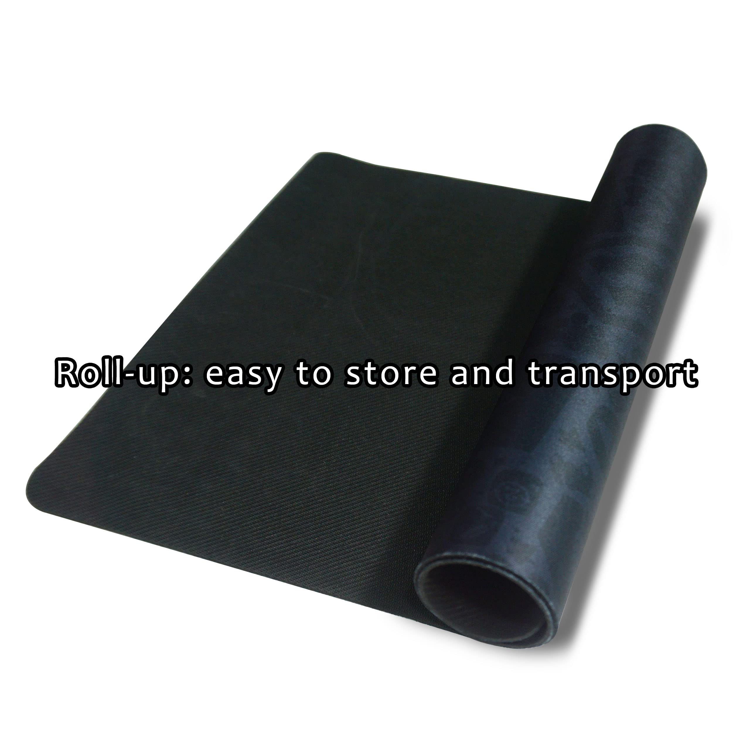 Neoprene Play Mat | Tapis pour Jeux de société, dés et Cartes | 140 x 80 cm | IMPERMÉABLE, ANTIDÉRAPANT et Enroulable (Gaming (Black))