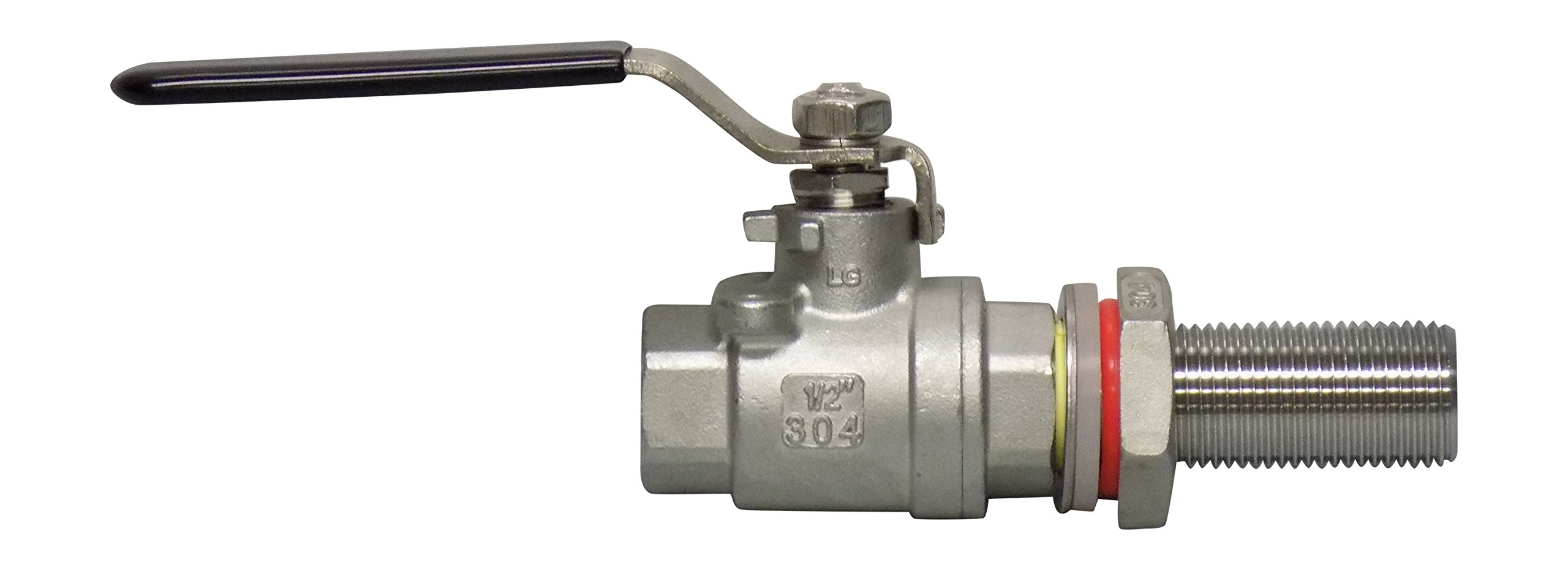 BSG Hand Craft CB-2PCB Weld Less Cooler Bulkhead 1/2 NPT Full Port