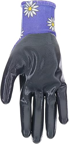 Miniatura 5 de Mud Grip - Guantes de jardinería para mujer con revestimiento de nitrilo plano y revestimiento de nitrilo