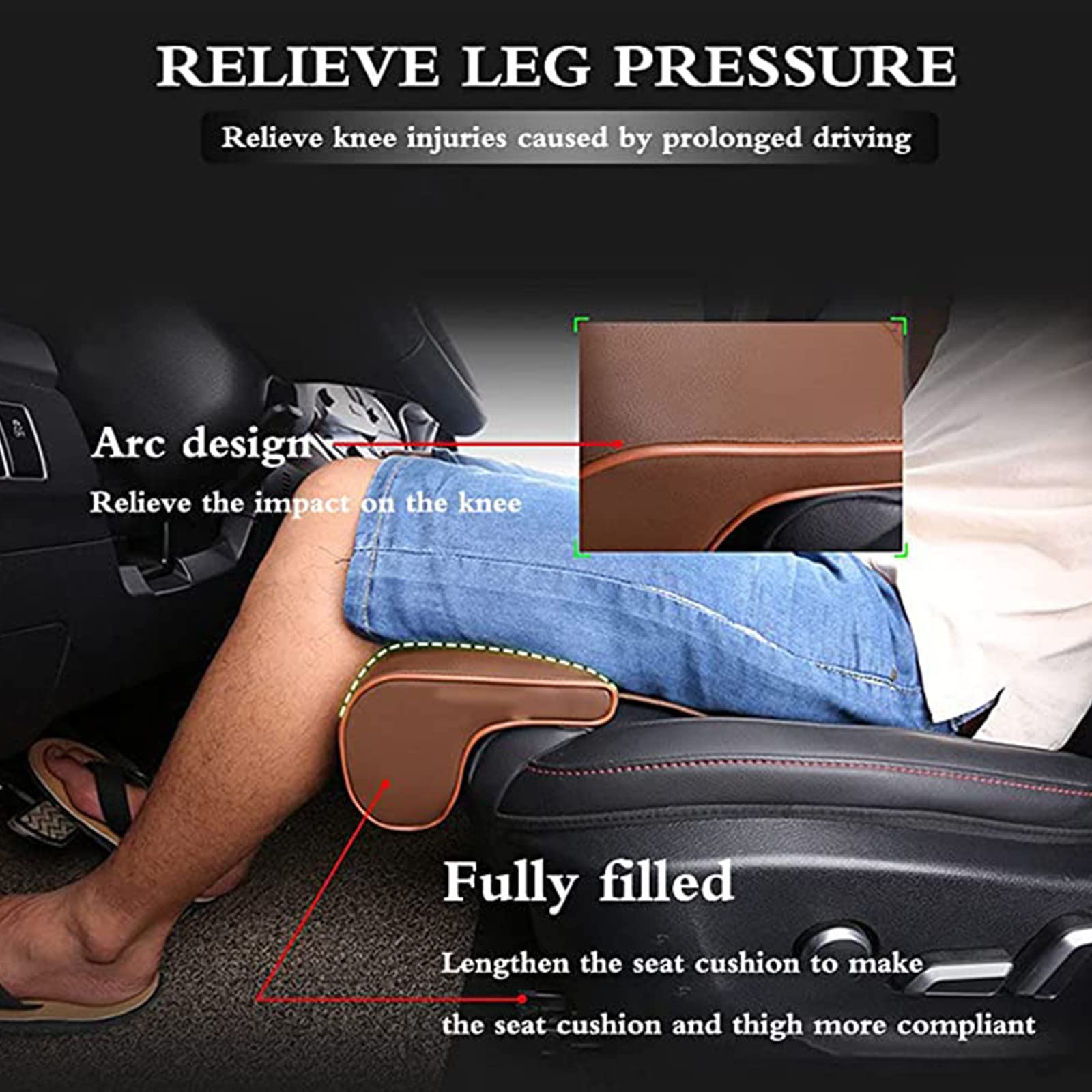 Cuscino Per Seggiolino Auto Universale Cuscino Per Gambe Supporto Per Gambe Estensione Cuscino Per Seggiolino Auto Accessori Auto Cuscino Per Seggiolino Auto Di Dimensioni Universali 34