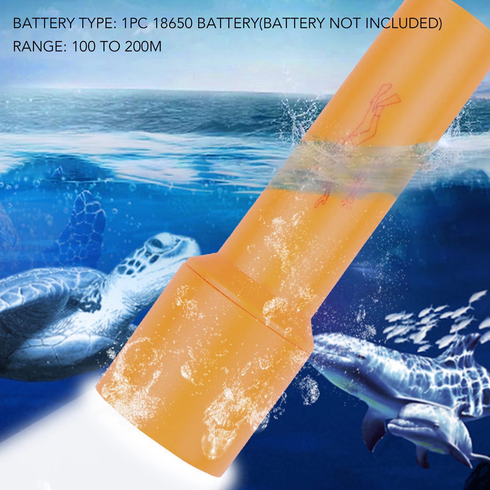Lampe de plongée sous marine SL4 MK2 jaune UNDERWATER-KINETICS - Conditions Extremes