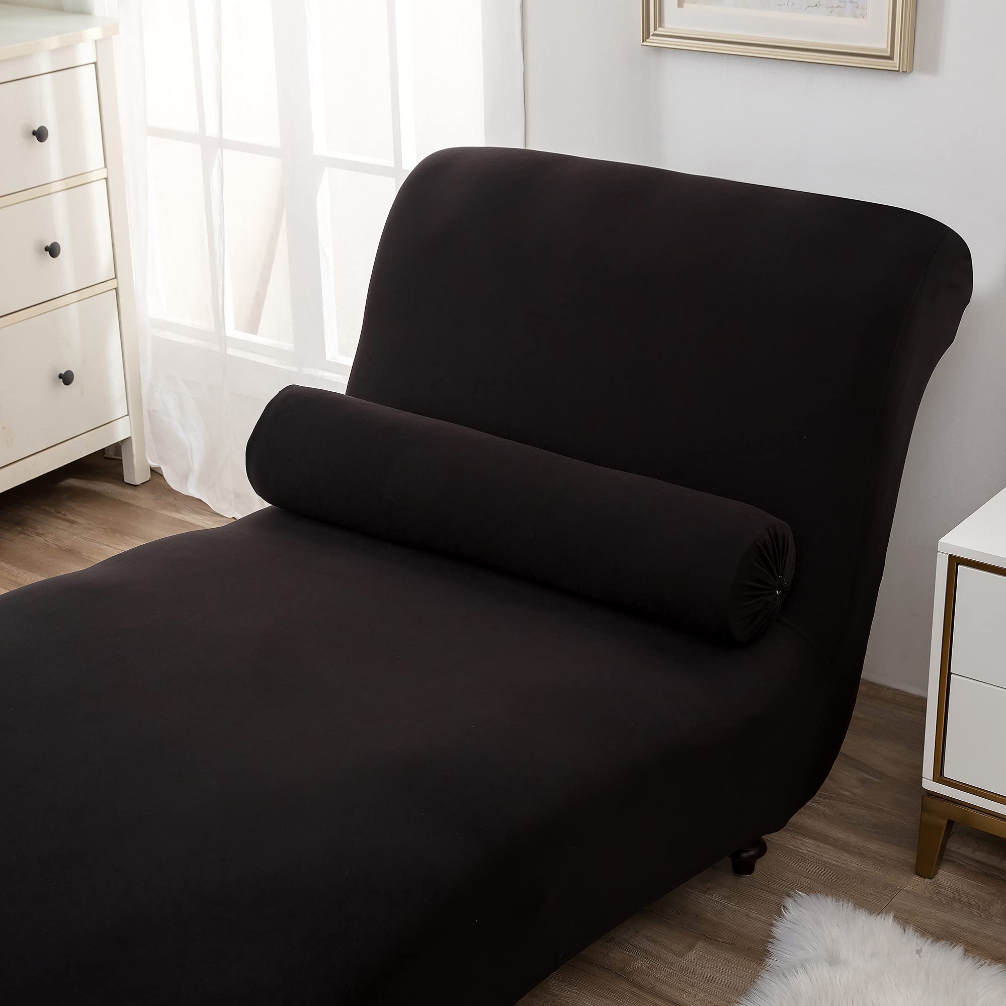 Housse de Chaise Longue Extensible sans accoudoirs Housse de Chaise Longue de Salon Housse de Chaise