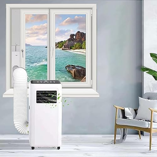 Miniatura 5 de Kit de ventilación de aire acondicionado portátil, manguera de escape de 5.9 pulgadas de diámetro y 59 pulgadas de longitud, panel de sellado de CA