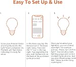 Amazon Basics Smart A19 LED Light Bulb, Color Changing, 9W (60W Equivalent), 800LM, Works with Alexa Only, 2.4 GHz Wi-Fi, No Hub Required, 1 Pack