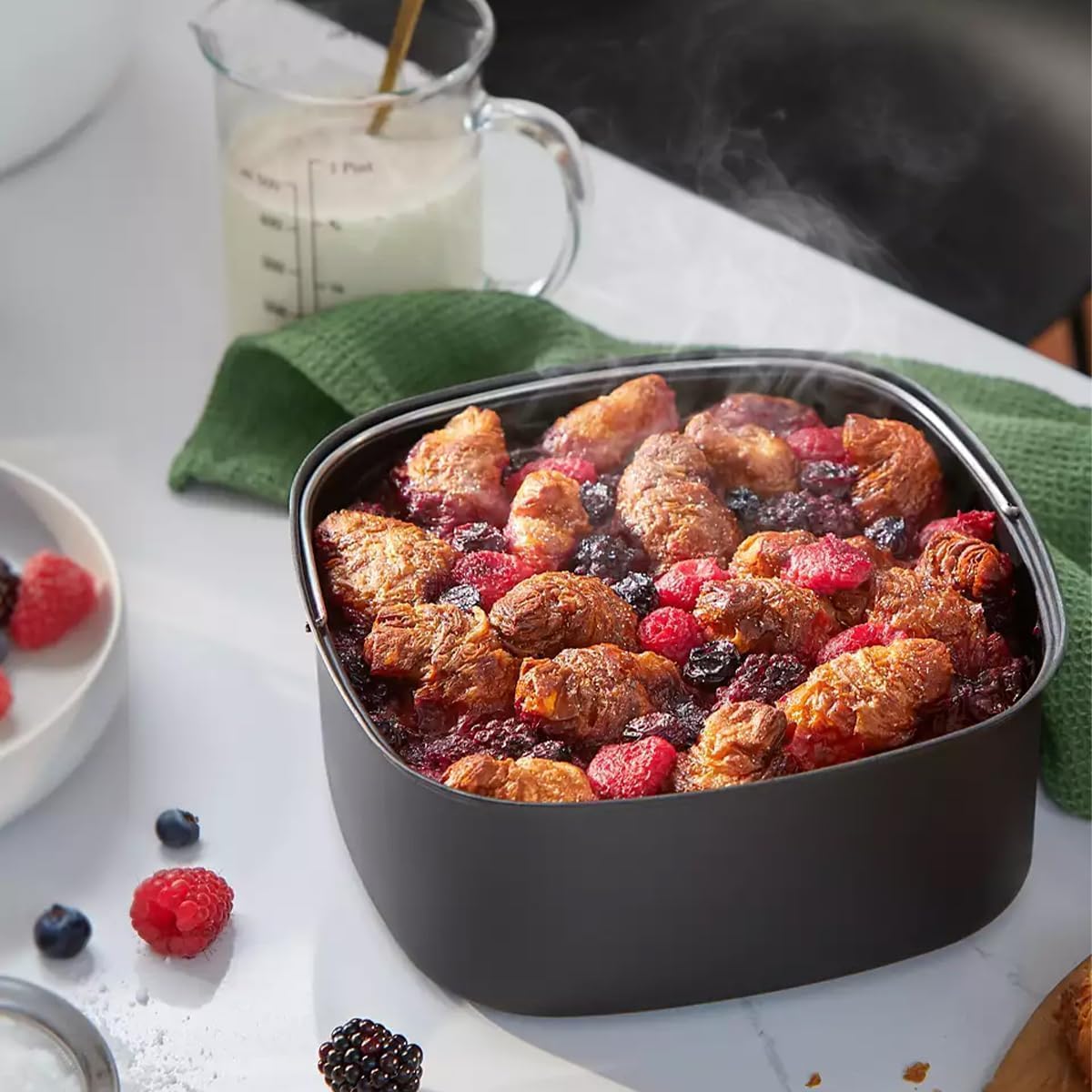 Philips Airfryer Smart Sensing XXL, 7.3L (1.4Kg), 90% Weniger Fett Mit Rapid Air Technologie, Automatisches Kochen, Backblech, HomeID-App (HD9870/20R1) (Generalüberholt)