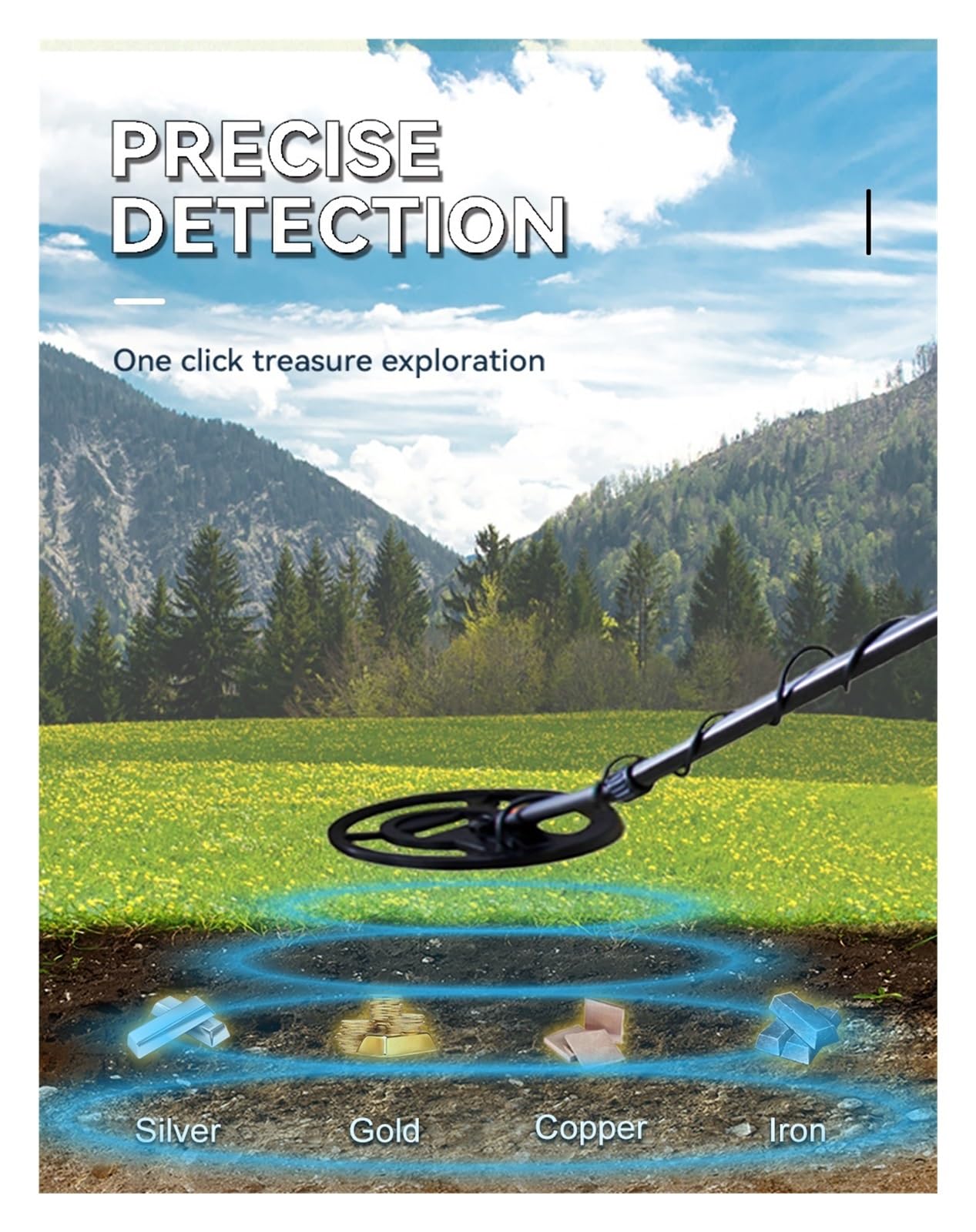 Detector De Metales Podziemny wykrywacz metali Pinpoint Cewka pozycjonująca Przenośny wykrywacz złota De Metales do wyszukiwania skarbów Wykrywaj bardziej efektywnie