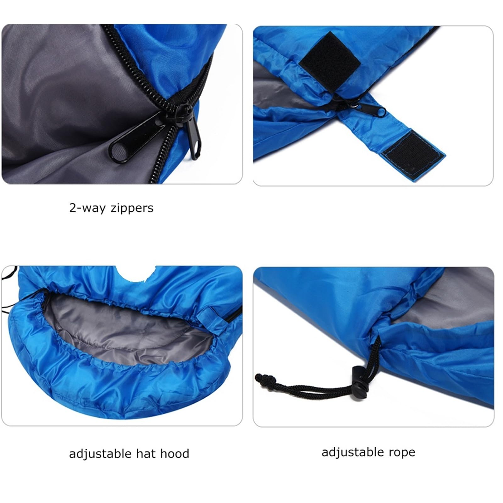 Śpiwór outdoorowy, Ultralekkie śpiwory dla dorosłych dzieci 1 kg przenośne 3 sezony piesze wycieczki kemping plecak z workiem na kemping