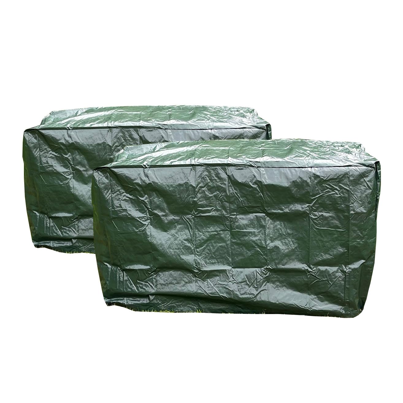 Selections Waterproof 3 Seater Garden Bench Cover in Green (1.6m) - Pack of 2