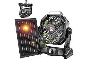 10400mAh Portable Outdoor Solar Powered Fan