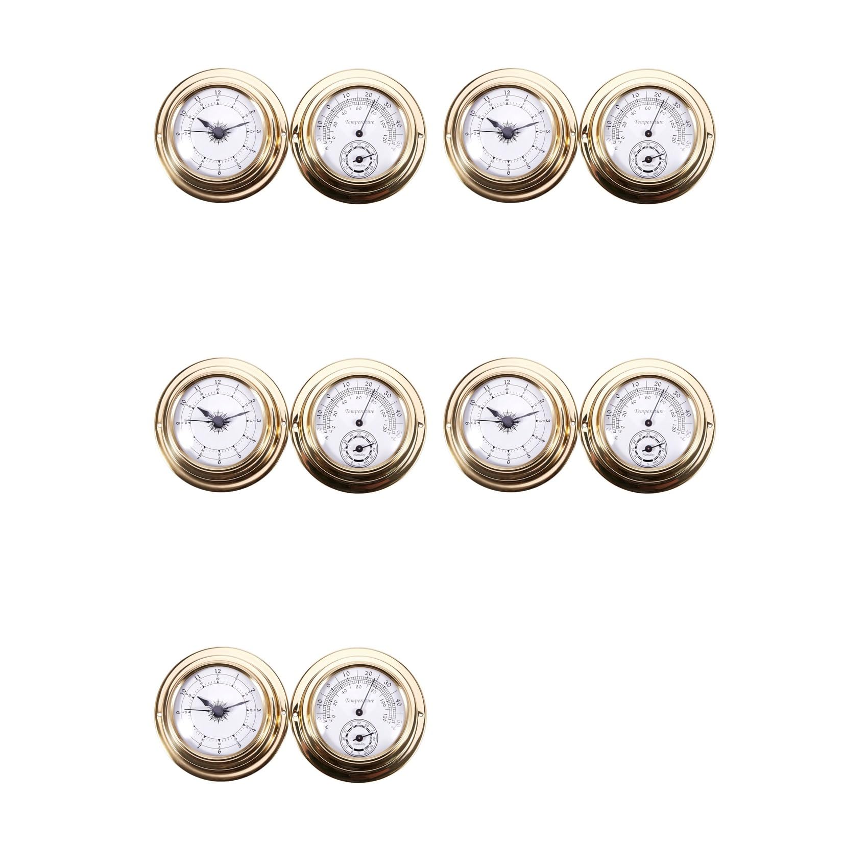 Jnchdghwa Thermometer Hygrometer Barometer Watches Clock 10 Whole Set Weather Station Meter
