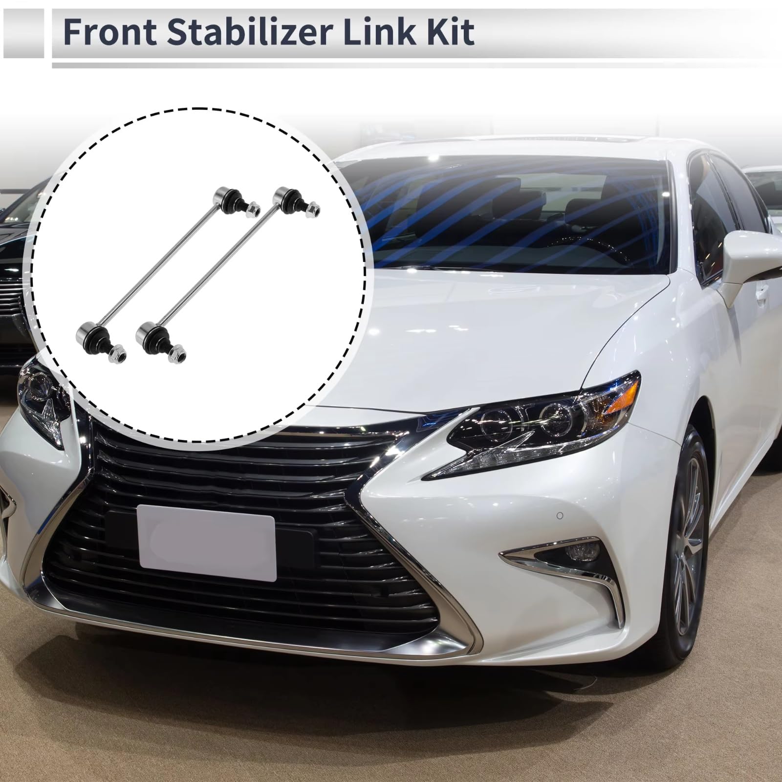 Bieletas de Barra estabilizadora Delantera 1 par Bieletas de Barra estabilizadora Delantera para automóvil 4882033040 Compatible con Camry 2007-2012 2013 2014 2015 2016 2017