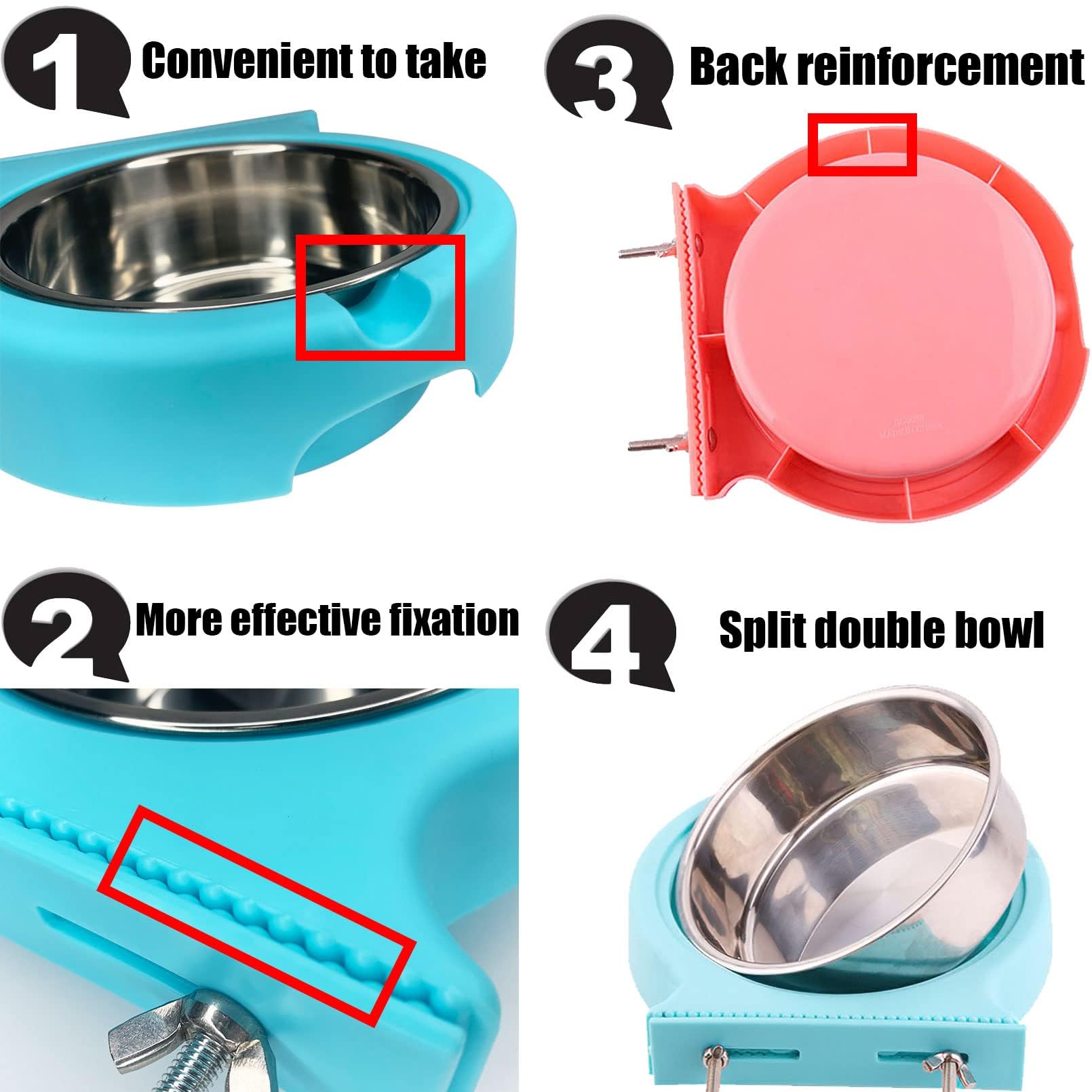 Loving Pets Corsa Pet Bowl for Dogs, Small, Fiery Pink