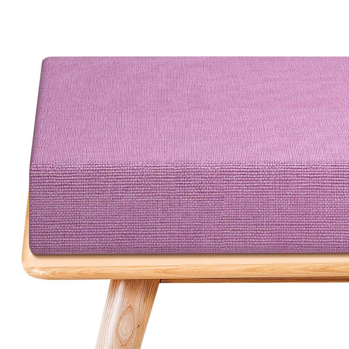 8cm Cuscino for Panca da Esterno Fondo Antiscivolo for Giardino con Nastri | Cuscino for Panca su Misura Rivestimento Sfoderabile for mobili da Interni Terrazza Divano(Purple,55x120cm)