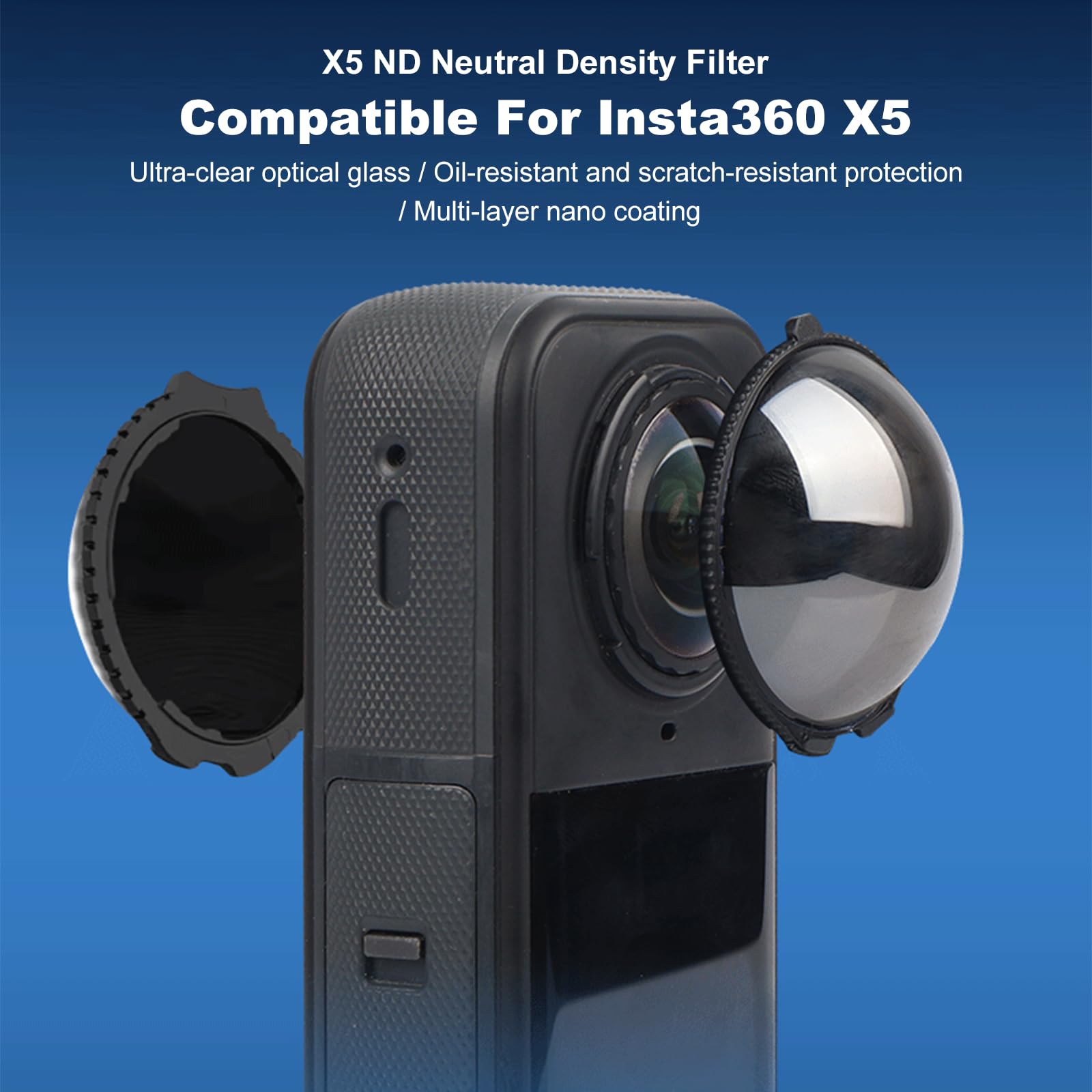 Filtri ND, filtro obiettivo sfocatura movimento, filtro a vite per riduzione della luce per riprese all'aperto, creazione di vlog, registrazione video cinematografica, adatto per vlogger, fotografi e