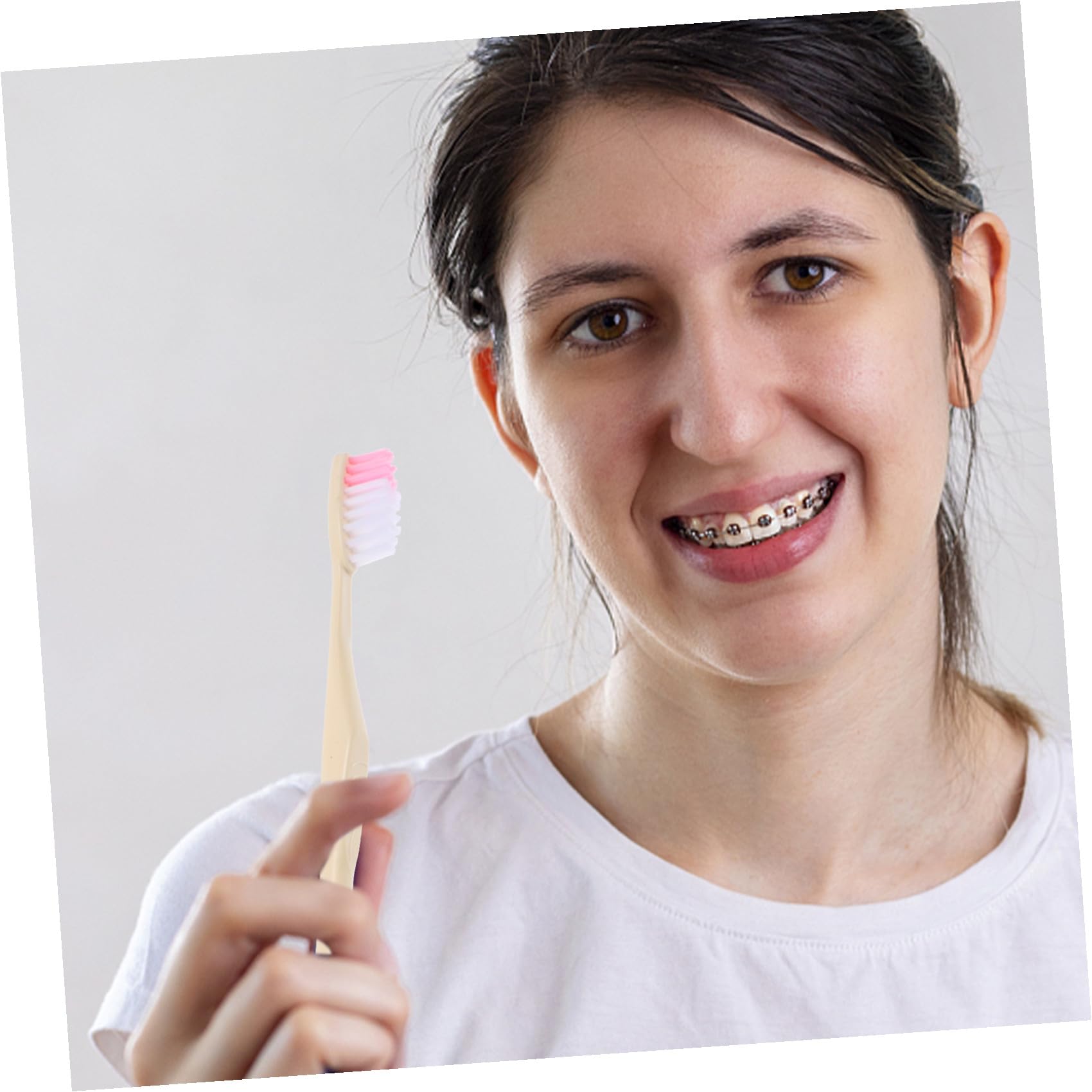 Spazzolini Dentifricio Monouso, 100 Pezzi, Dimensioni Ridotte, Confezionati Singolarmente, per Igiene Orale in Viaggio e Ospiti Hotel Stili multipli