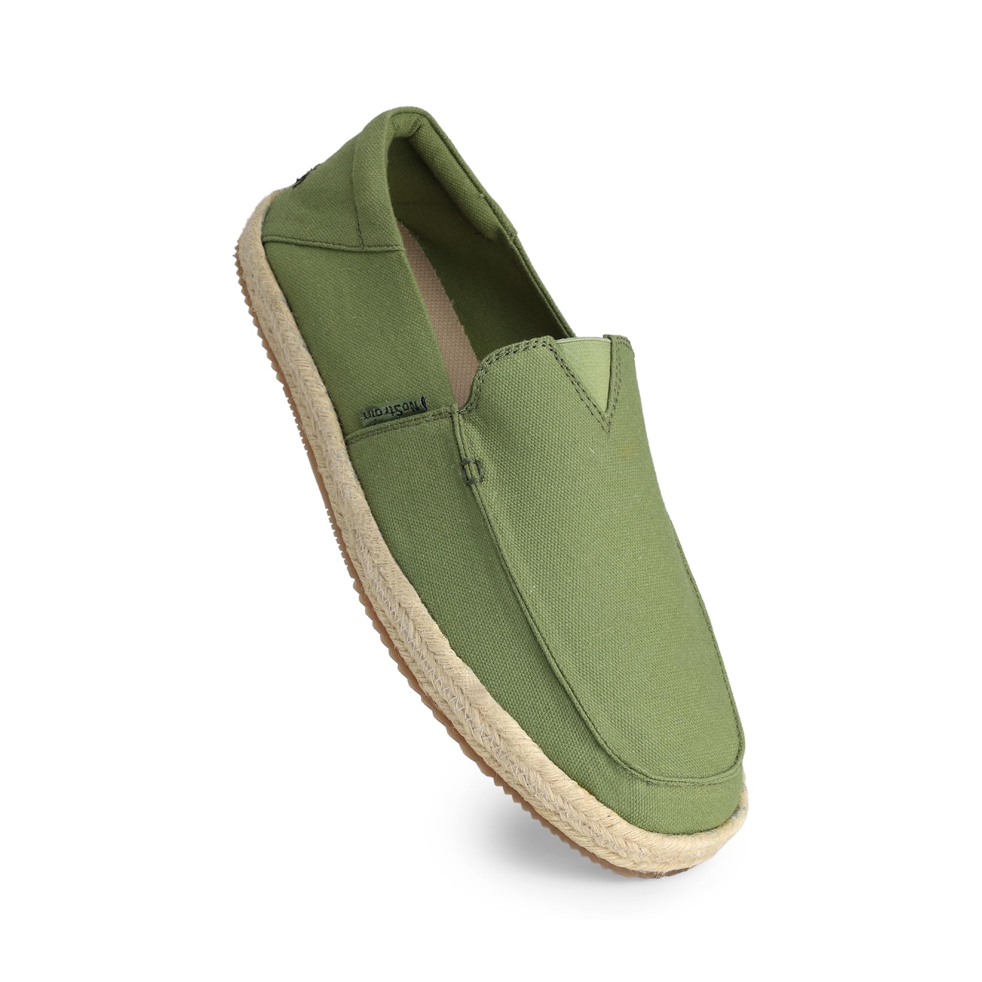 nostrain Cotton Canvas Slip-on Shoes | for Men | Espadrilles | Cushioned Ortholite Insole | Stylish & Comfortable | Breathable Canvas Upper | Lightweight Footwear | Boat Design-picture-26