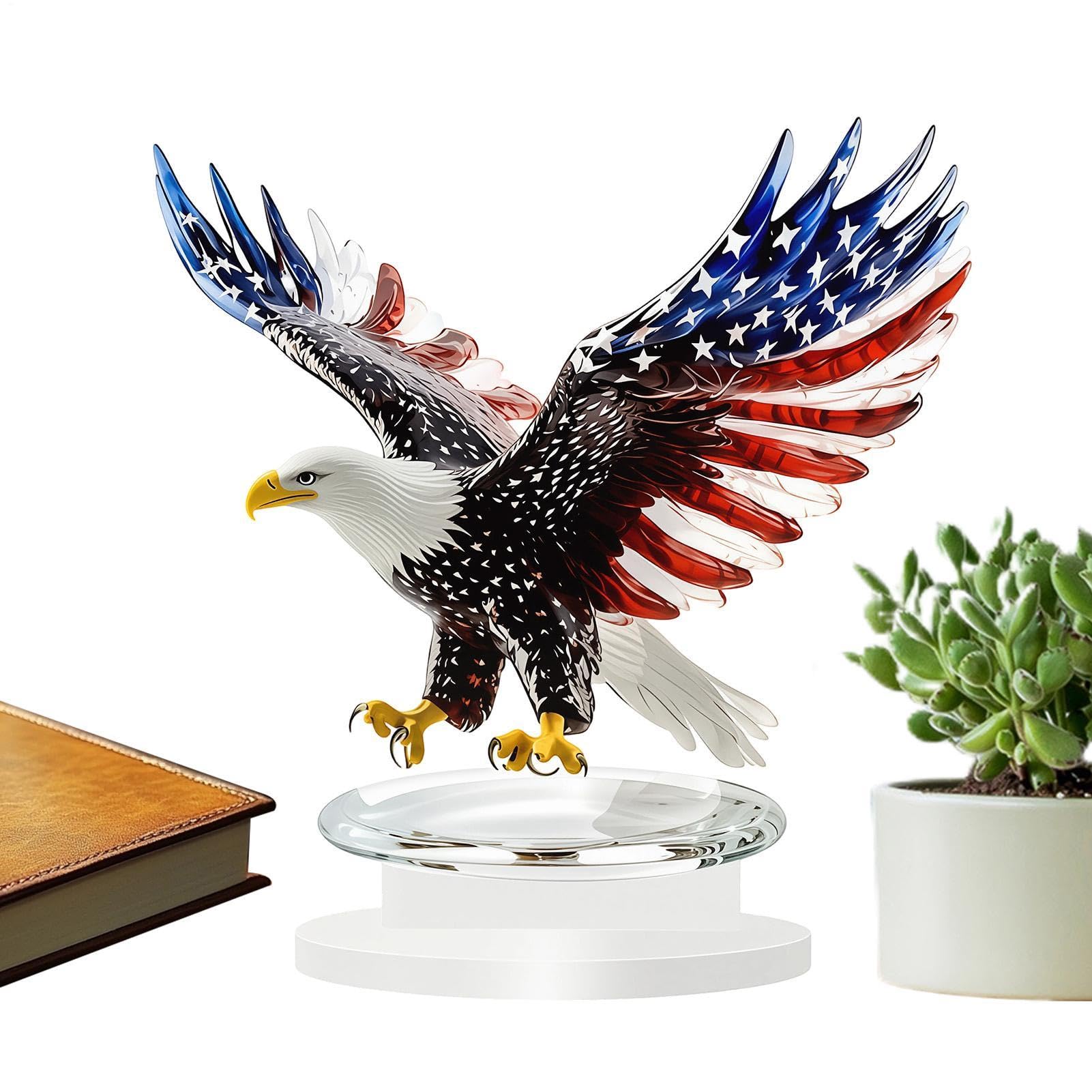 Statue Patriotique Plate en Acrylique pour Décorer votre Camping-Car