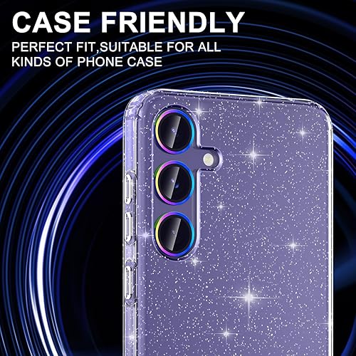 Vista 928 de para Samsung Galaxy Z Flip 7 Protector de Lente de Cámara, Cubierta de Lente de Vidrio Templado con Anillo de Metal Individual, [Fuerte Adhesión] 1