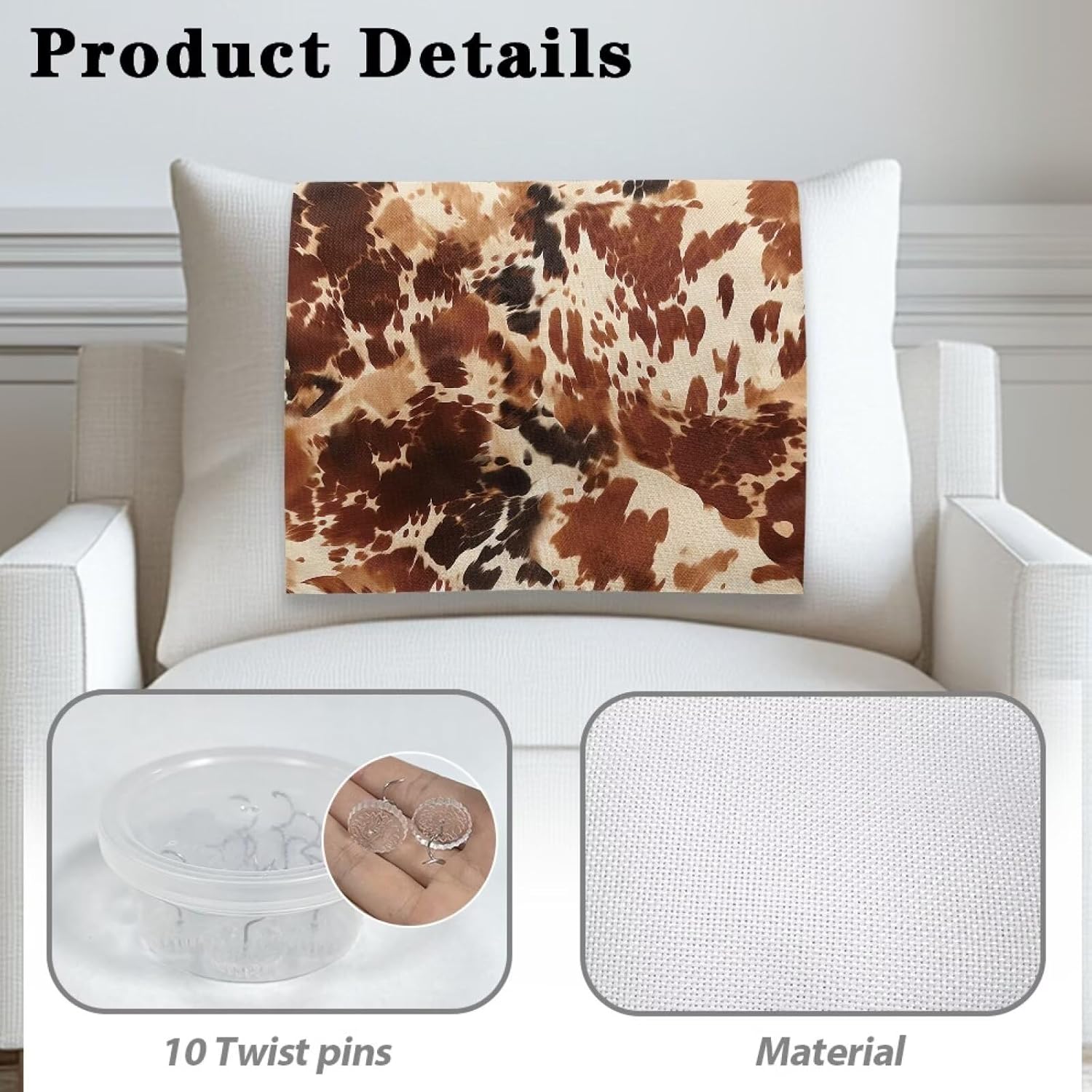 Cowhide Headrest Cover for Recliners Washable Sofa Headrest Covers Pet Scratch Resistant Head Protector Cover for Home Couch Loveseats 2pcs