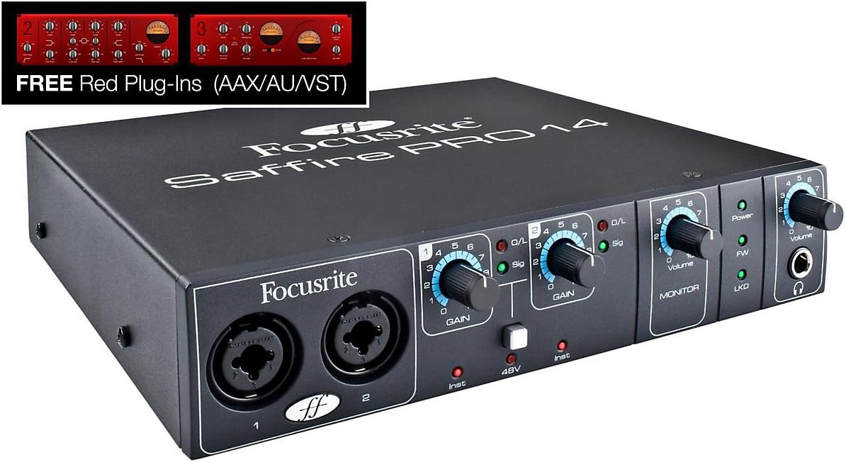 Focusrite Saffire Pro 14 8 In / 6 Out FireWire Audio Interface with 2 ...
