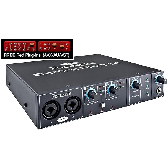 Focusrite Saffire Pro 14 8 In/6 Out FireWire Audio Interface with 2 Mic Preamps