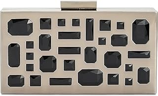 Inc International Concepts Marisoll Embellished Mini Box Clutch-Pewter