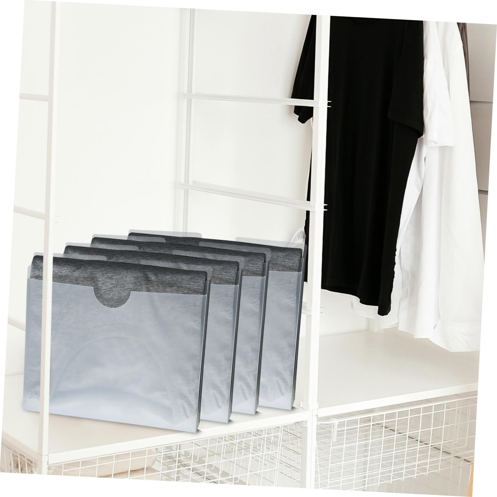 Cabilock 5pcs Creative Multi-Function Folder Lazy Folding Board for Closet Organization Space Saving Storage Shirts Shirts and Pants