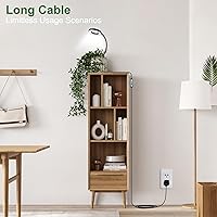 Vista 8 de Wolezek Luces de cultivo 2 en 1 para plantas de interior, luces de plantas de 3 colores con cuello de cisne 360, 48 LED de espectro completo, Negro