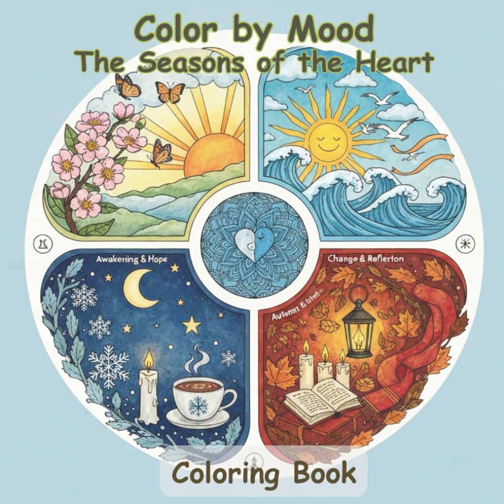 Color by Mood – The Seasons of the Heart: A Coloring Journey Through Emotional Seasons