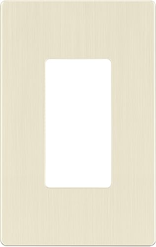 Vista 105 de LIDER - Cubierta decorativa de interruptor con acabado mate, placa de pared sin tornillos, tamaño mediano, 3 bandas de 4.88 x 6.77 pulgadas