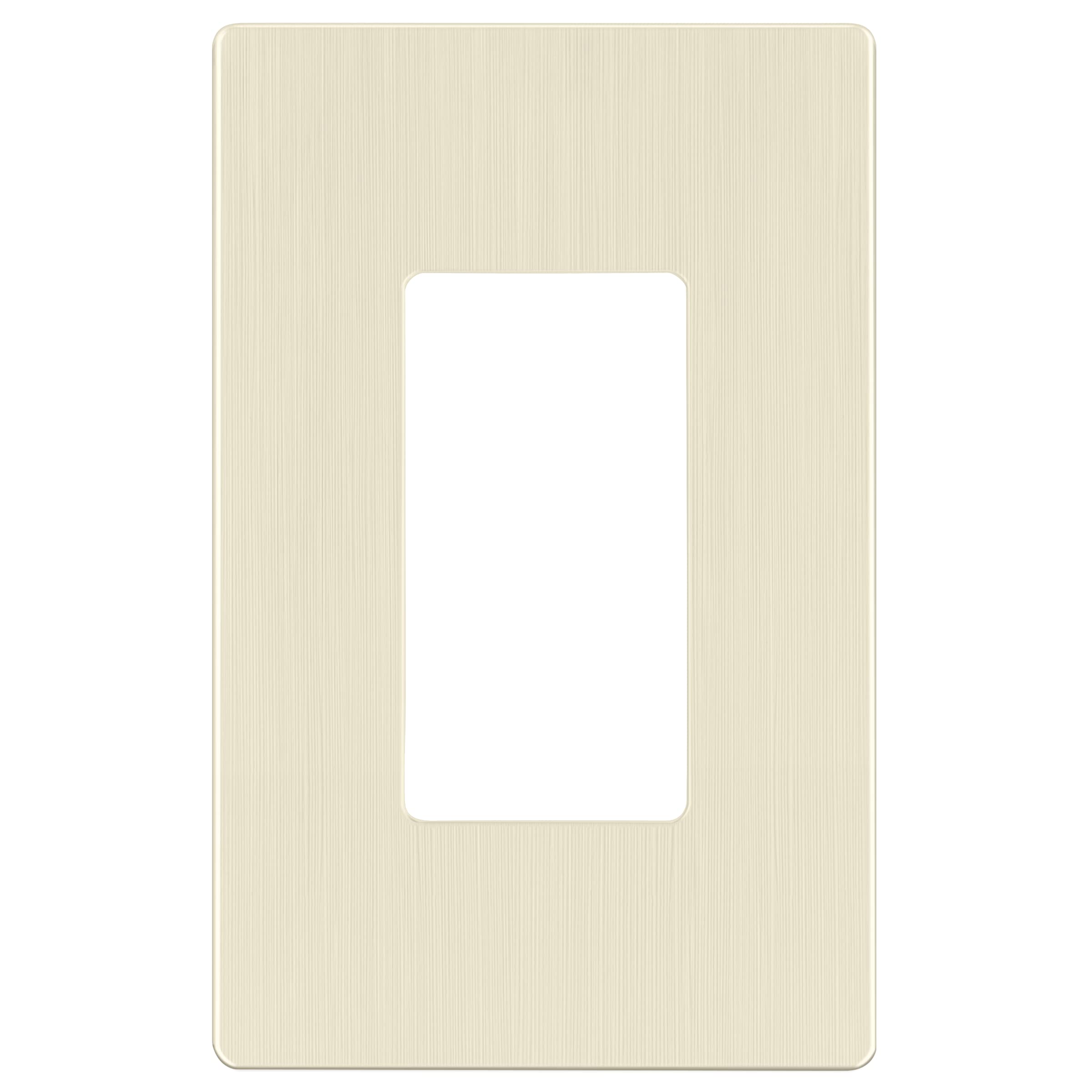 LIDER Brushed Finish Decorator Switch Cover, Screwless Wall Plate, Mid-Size 2-Gang 4.88" x 4.92", Unbreakable Polycarbonate Thermoplastic, UL Listed, LSWP-32M-BGD, Brushed Gold — view 59