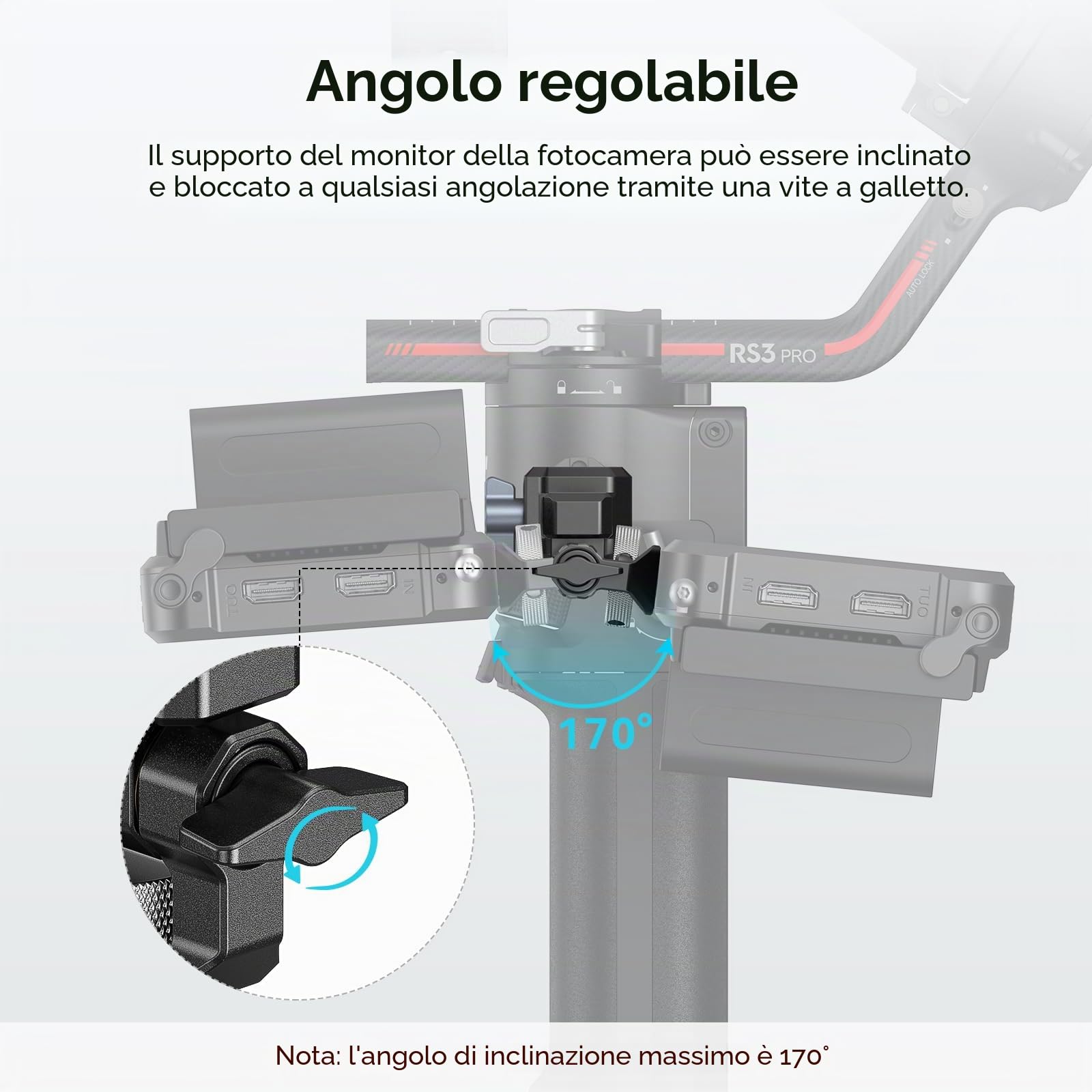 SMALLRIG Supporto Monitor NATO per DJI RS Serie-3026B